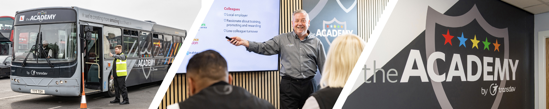 Academy photos: Training Bus, Induction Session and Academy Sign