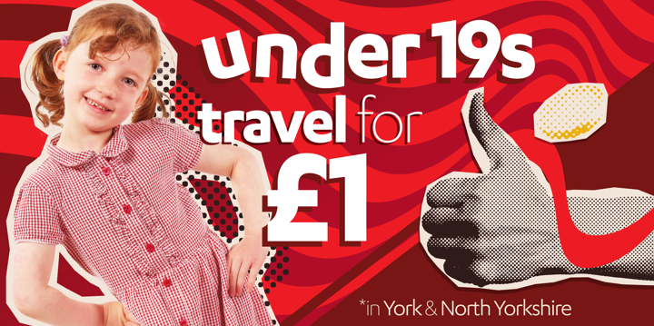 Website Page Images, Travel To, Young People, Joined Up Journeys, DEC25 U19 £1 York & Yorkshire