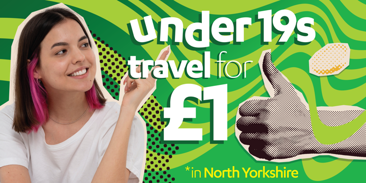 Website Page Images, Travel To, Young People, Joined Up Journeys, DEC25 U19 £1 Yorkshire